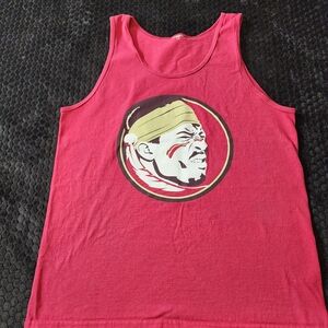 Graphic Red Tank Top